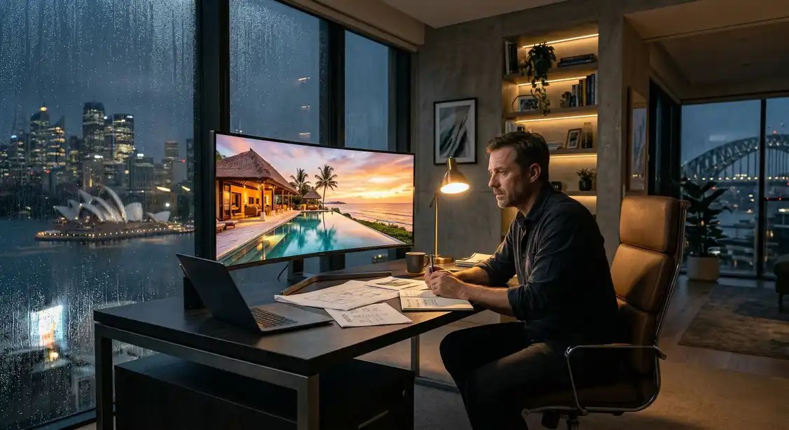 remote villa project management Bali vision