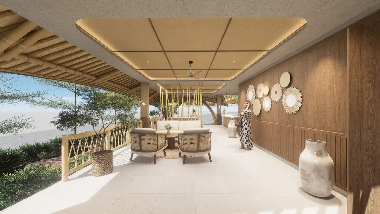 Design render of the Lokalé terrace